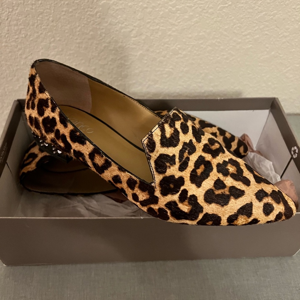 Franco Sarto Animal Print Loafers